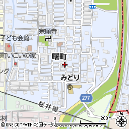 奈良県大和高田市曙町周辺の地図