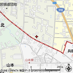 大阪府堺市東区草尾458周辺の地図