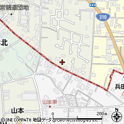 大阪府堺市東区草尾458-3周辺の地図