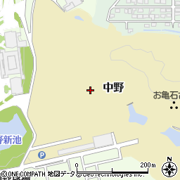 大阪府富田林市中野周辺の地図