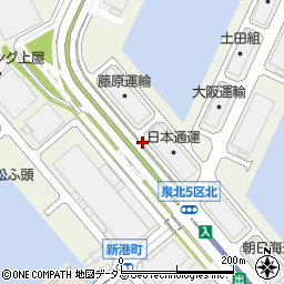 〒595-0073 大阪府泉大津市新港町の地図