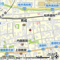 奈良県桜井市桜井周辺の地図