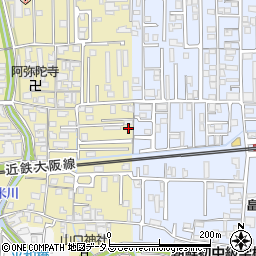 奈良県橿原市山之坊町22-1周辺の地図