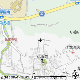 大阪府南河内郡太子町葉室周辺の地図