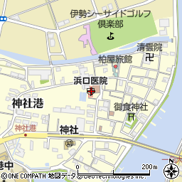 浜口医院周辺の地図
