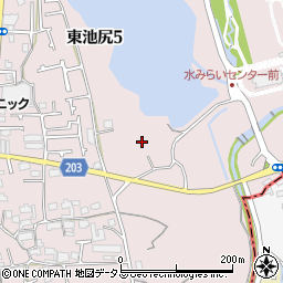 大阪府大阪狭山市東池尻周辺の地図