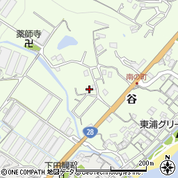 兵庫県淡路市谷443-1周辺の地図
