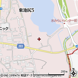 大阪府大阪狭山市東池尻周辺の地図