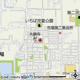 大和高田市立会館西部子ども会館・市場青少年会館周辺の地図