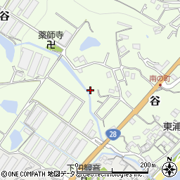 兵庫県淡路市谷周辺の地図