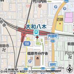 大和八木駅(南口)周辺の地図
