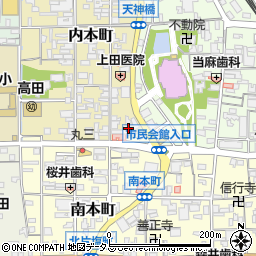 奈良県大和高田市内本町13周辺の地図