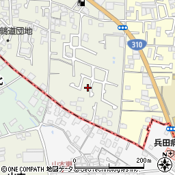 大阪府堺市東区草尾472周辺の地図