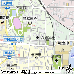 奈良県大和高田市本郷町周辺の地図