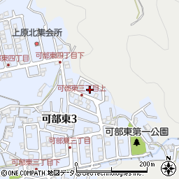 広島県広島市安佐北区可部東3丁目32周辺の地図