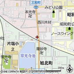 奈良県大和高田市三和町16-19周辺の地図