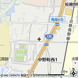 大阪府富田林市中野町西周辺の地図