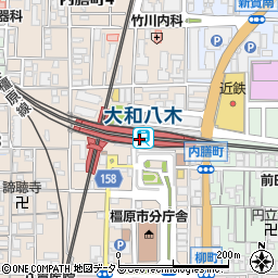 大和八木駅周辺の地図