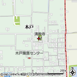 清教寺周辺の地図