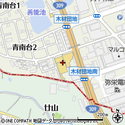 ＤＣＭ堺美原店周辺の地図