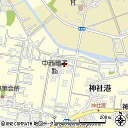 三重県伊勢市神社港周辺の地図