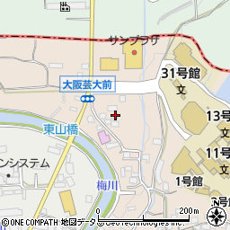 大阪府南河内郡河南町東山671周辺の地図