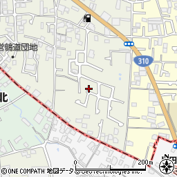 大阪府堺市東区草尾473周辺の地図