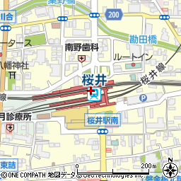南都銀行近鉄桜井駅 ＡＴＭ周辺の地図