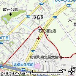 大阪府和泉市舞町周辺の地図
