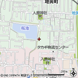 奈良県橿原市地黄町462-1周辺の地図