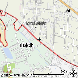 大阪府堺市東区草尾1460周辺の地図