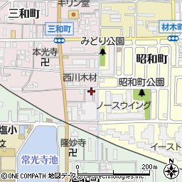 奈良県大和高田市三和町17-7周辺の地図