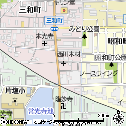 奈良県大和高田市三和町17-2周辺の地図