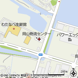 岡山物流センター周辺の地図
