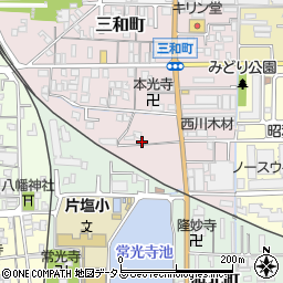 奈良県大和高田市三和町14-20周辺の地図
