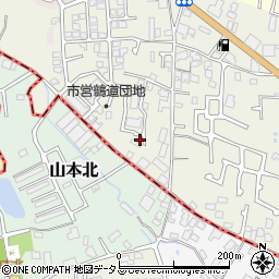 大阪府堺市東区草尾484-2周辺の地図