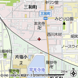 奈良県大和高田市三和町14-19周辺の地図