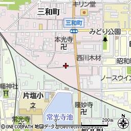 奈良県大和高田市三和町14-17周辺の地図