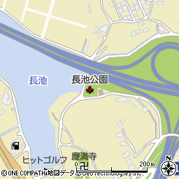 長池公園周辺の地図
