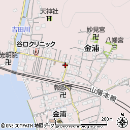 岡山県笠岡市金浦周辺の地図