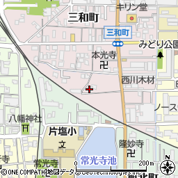 奈良県大和高田市三和町14-26周辺の地図