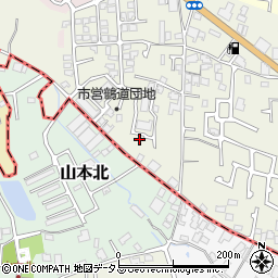 大阪府堺市東区草尾484-3周辺の地図