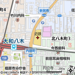 シャネルフレグランス＆ビューティ近鉄橿原店周辺の地図