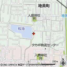 奈良県橿原市地黄町462-3周辺の地図