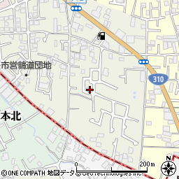 大阪府堺市東区草尾499周辺の地図