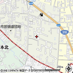 大阪府堺市東区草尾499周辺の地図