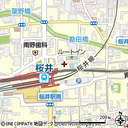 リパーク桜井駅北口駐車場周辺の地図
