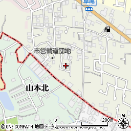大阪府堺市東区草尾484周辺の地図