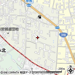 大阪府堺市東区草尾499-3周辺の地図