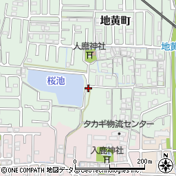 奈良県橿原市地黄町462周辺の地図